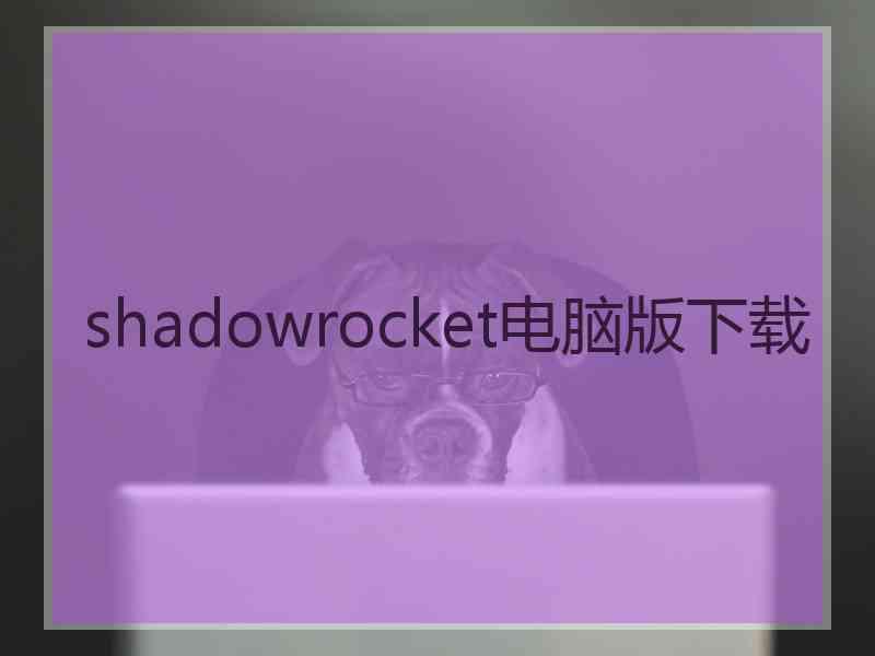 shadowrocket电脑版下载